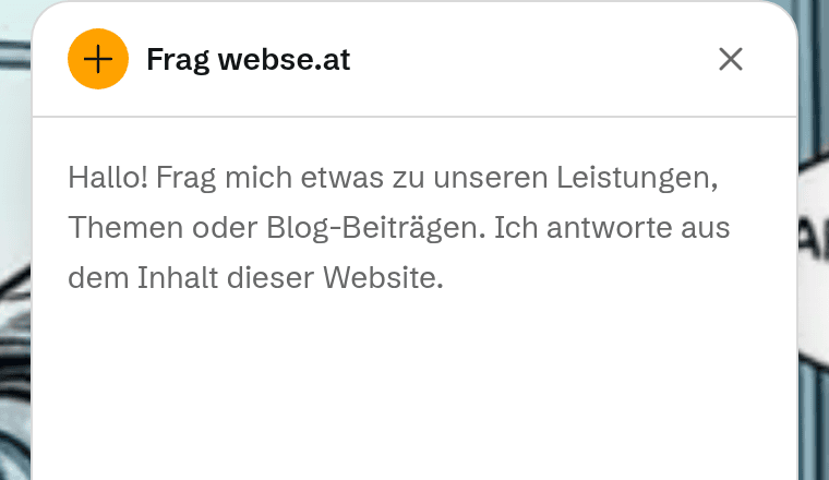 Chatbot dieser Website