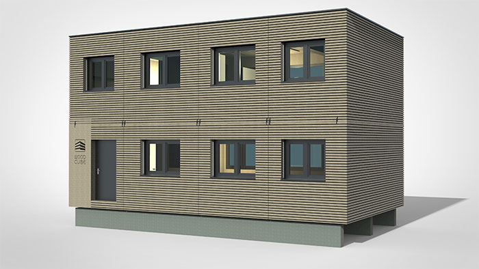 Wood Cube Model C